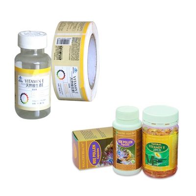 CMYK, das Steroid Vial Labels, 35x84mm Tablettenfläschchen-Aufkleber für Vitamine druckt
