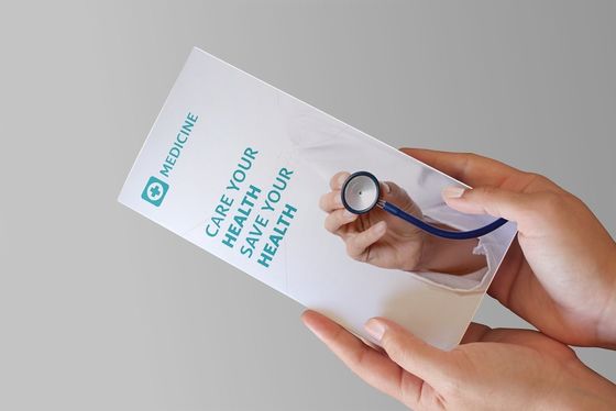 kundenspezifische Broschüre 128gsm Art Paper A4, die für Medizin-Kästen druckt