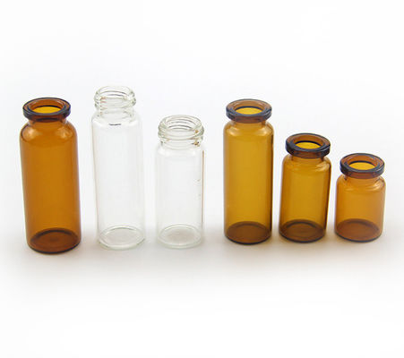 Wasserdichte 10ml Amber Medicine Glass Vials 5.5cm hohe ISO-Bescheinigung