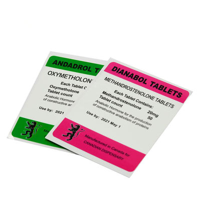70mm Breiten-pharmazeutisches Steroid Vial Labels Fake Resistant