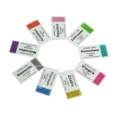 Starkes klebendes 25x60mm Hologramm 10ml Vial Labels For Primobolan 100mg/Ml