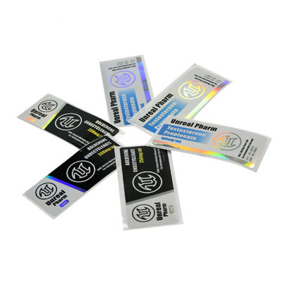 Starkes klebendes 25x60mm Hologramm 10ml Vial Labels For Primobolan 100mg/Ml