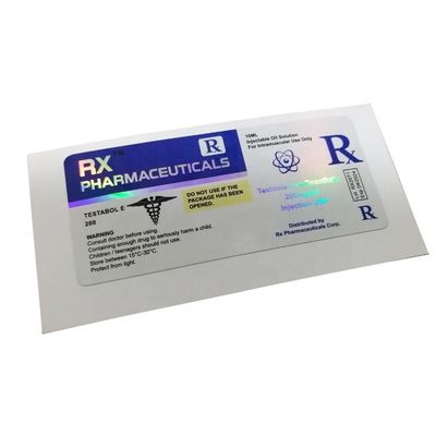 Hitzebeständiges Pantone färben pharmazeutische Flaschen-Aufkleber für Steroid-Einspritzung