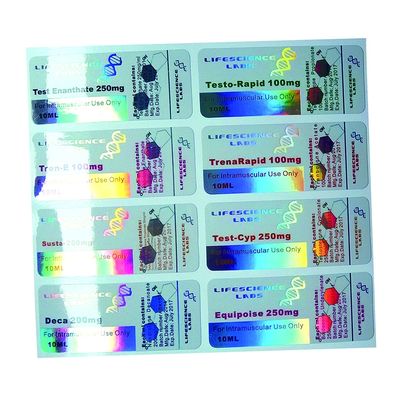 Soem-Medikations-Flaschen-Aufkleber, Papierhologramm-Aufkleber der sicherheits-80gsm