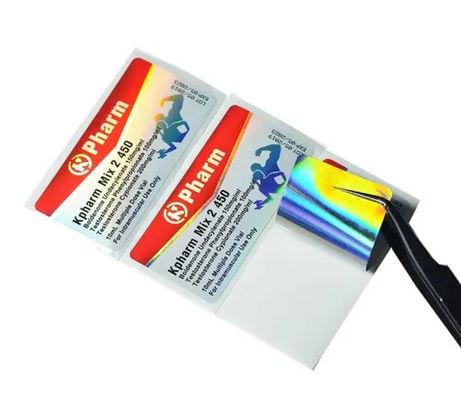Glatte Medizin Soems Laminierungs-10ml Vial Labels Hologram Security For
