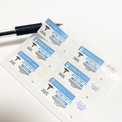 PMS-Farbsteroid Vial Labels, Antifälschung pharmazeutischer Vial Labels