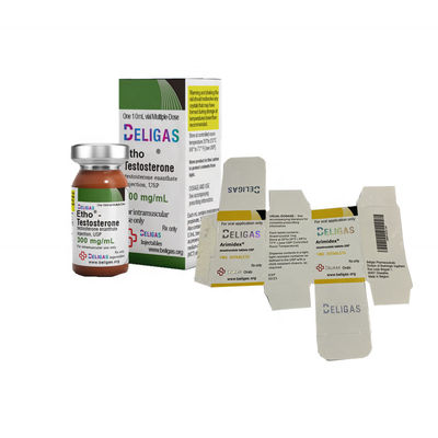 Glatte Laminierung kleiner Vial Labels Adhesive For Testosterone ODM