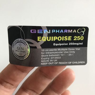 ganz eigenhändig geschrieber Aufkleber 25x60mm Steroid-Vial Labels Anti Fake Silvers