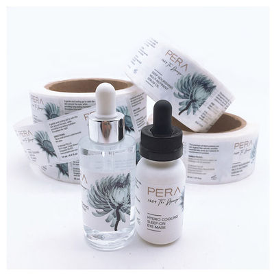 Pantone-Farb-biologisch abbaubare Glas-Vial Labels Printable For Beauty-Pflegemittel