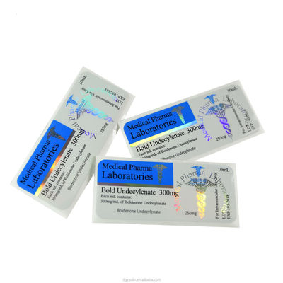 Gefälschtes Druck30x84mm Antiglas Vial Labels For Medicine Bottle