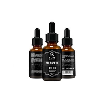 Vinyl-Papier Glas-Vial Labels, Offsetdruck Cbd-Flaschen-Aufkleber