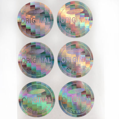 Silberner Besetzer-offensichtliche Hologramm-Aufkleber, wasserdichter Vinylaufkleber
