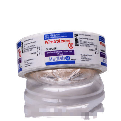 Glatte klebende 60mm Längen-Vinylflaschen-Aufkleber mit Offsetdruck