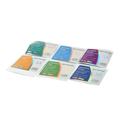 Soem schwärzen 3x6.8cm ganz eigenhändig geschriebe Vinylapotheken-Vial Labels SGS-Bescheinigung