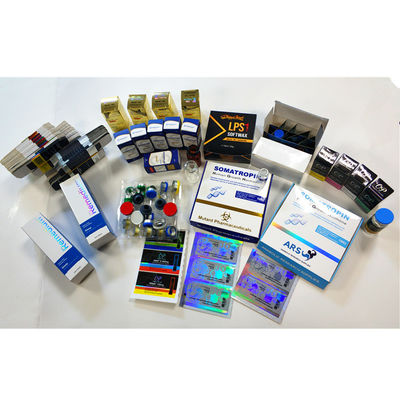 Gefälschtes 30x30x50mm 10ml Vial Boxes With Gold Foil Antidrucken