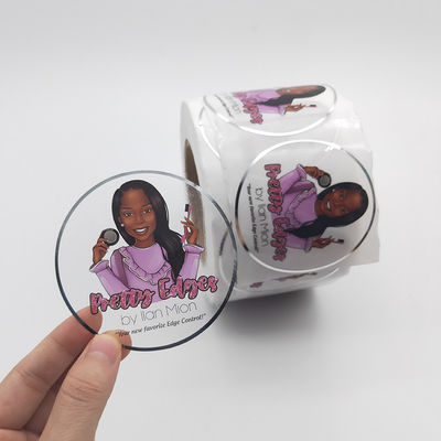 Soem-ultravioletter transparenter PVC-Vinylantiaufkleber mit Rose Gold Foil Stamping