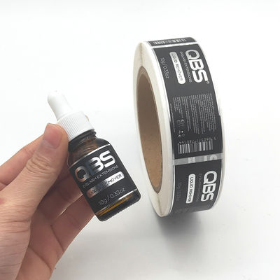 8cm Breiten-Parfümflasche personifizierte Goldfolien-Aufkleber mit Stellen-UVdrucken