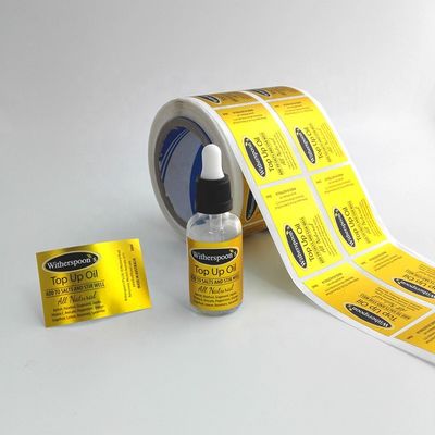Hitzebeständige Aufkleber des PVC-Vinylaufkleber-3.5x7.6cm der Tropfflasche-30ml