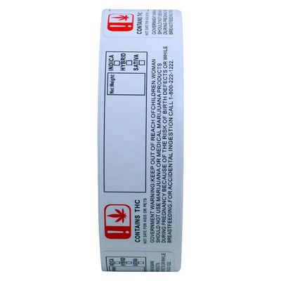 Breiten-Goldfolien-kundenspezifische Aufkleber RoHS 70mm für Tropfflasche 10ml