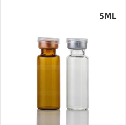 49mm Höhen-Medizin-Glasphiolen, zerbrechliches Anti5ml Amber Glass Bottles
