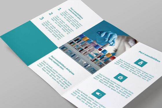 kundenspezifische Broschüre 128gsm Art Paper A4, die für Medizin-Kästen druckt