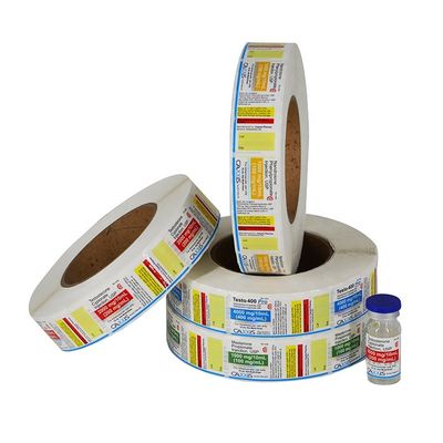 Öl beständiges 10ml Vial Labels, 6cm breite Vinylflaschen-Aufkleber