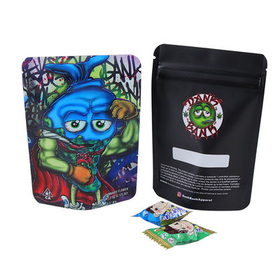 Kundenspezifischer Geruch-Beweis-Kunststoffgehäuse-Stand herauf Plastik-Tasche für Unkraut, Pille, die Aluminiumfolie-Taschen mit Reißverschluss verpackt