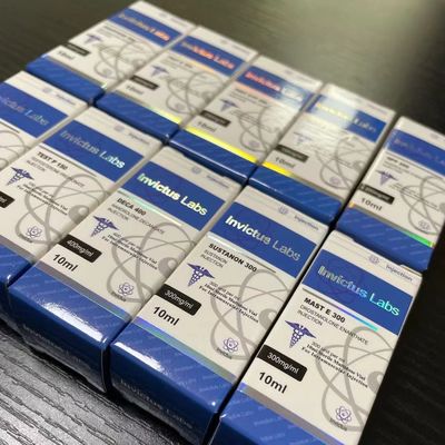 Silberne Verpackenkästen der Hologramm-Folien-10ml 20ml Steriod mit Glanz-hellem Film
