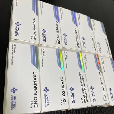 Winstrol-Tablets tapezieren das Kasten-Drucken und stempeln Silber-Folie, prägten Medizin-Pillen-Kästen